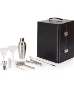 Bar Accessories Picnic Time Black Case And Interior Manhattan Cocktail Set