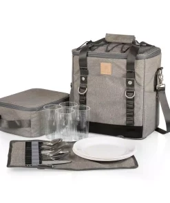 Bar Accessories Picnic Time PT-Frontier Heathered Gray Picnic Utility Cooler