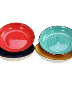 Dinnerware Gibson Home Color Speckle Assorted Color Bowls (Set Of 4)