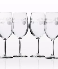 Drinkware Rolf Glass Icy Pine 18 Oz. Clear All Purpose Wine (Set Of 4)