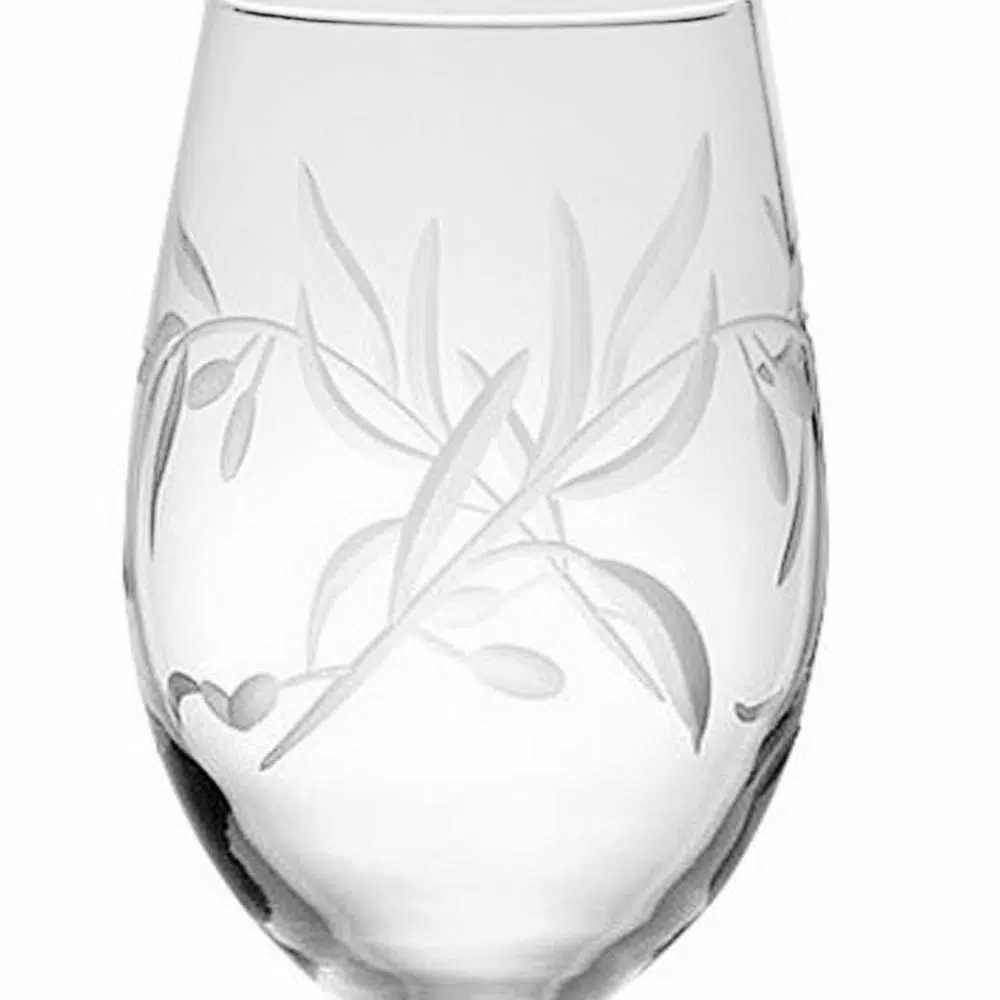 Drinkware Rolf Glass Olive Branch 18 Oz. Clear All Purpose Wine Glass (Set Of 4) - Image 2