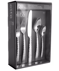 GIBSON Elite Braid 20-Piece Flatware Set (Service For 4)