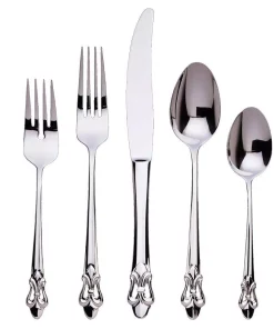 Flatware Ginkgo Fleur De Lis 20-Piece Service For 4