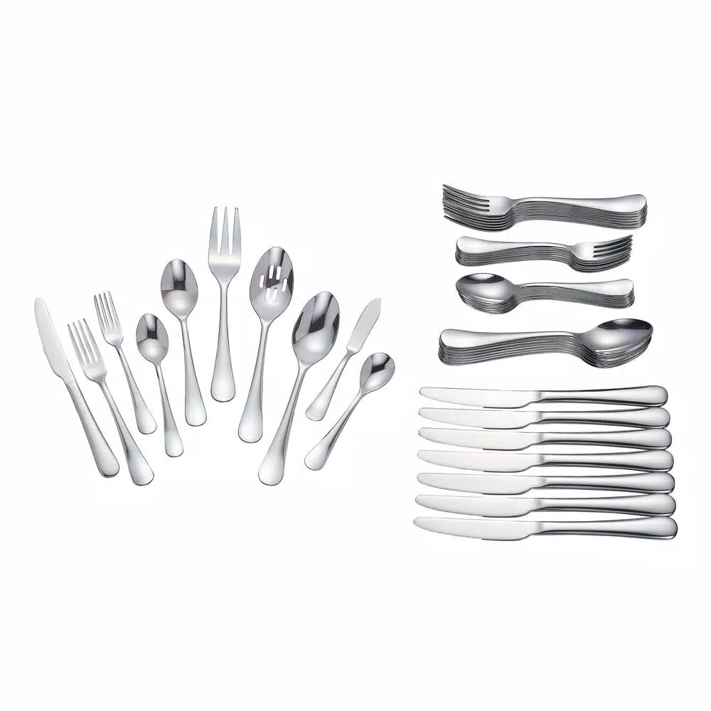 Home Decorators Collection Maywood 45-Piece Stainless Steel Flatware Set (Service For 8) - Image 5