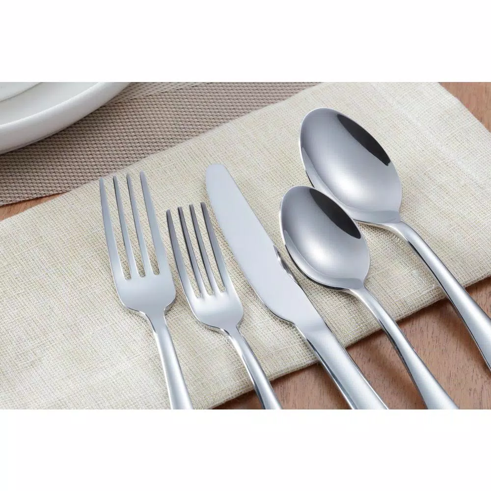 Home Decorators Collection Maywood 45-Piece Stainless Steel Flatware Set (Service For 8) - Image 6