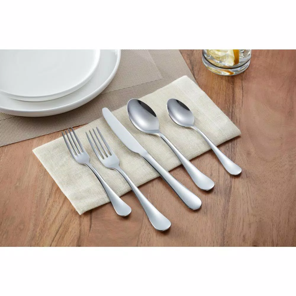 Home Decorators Collection Maywood 45-Piece Stainless Steel Flatware Set (Service For 8) - Image 2
