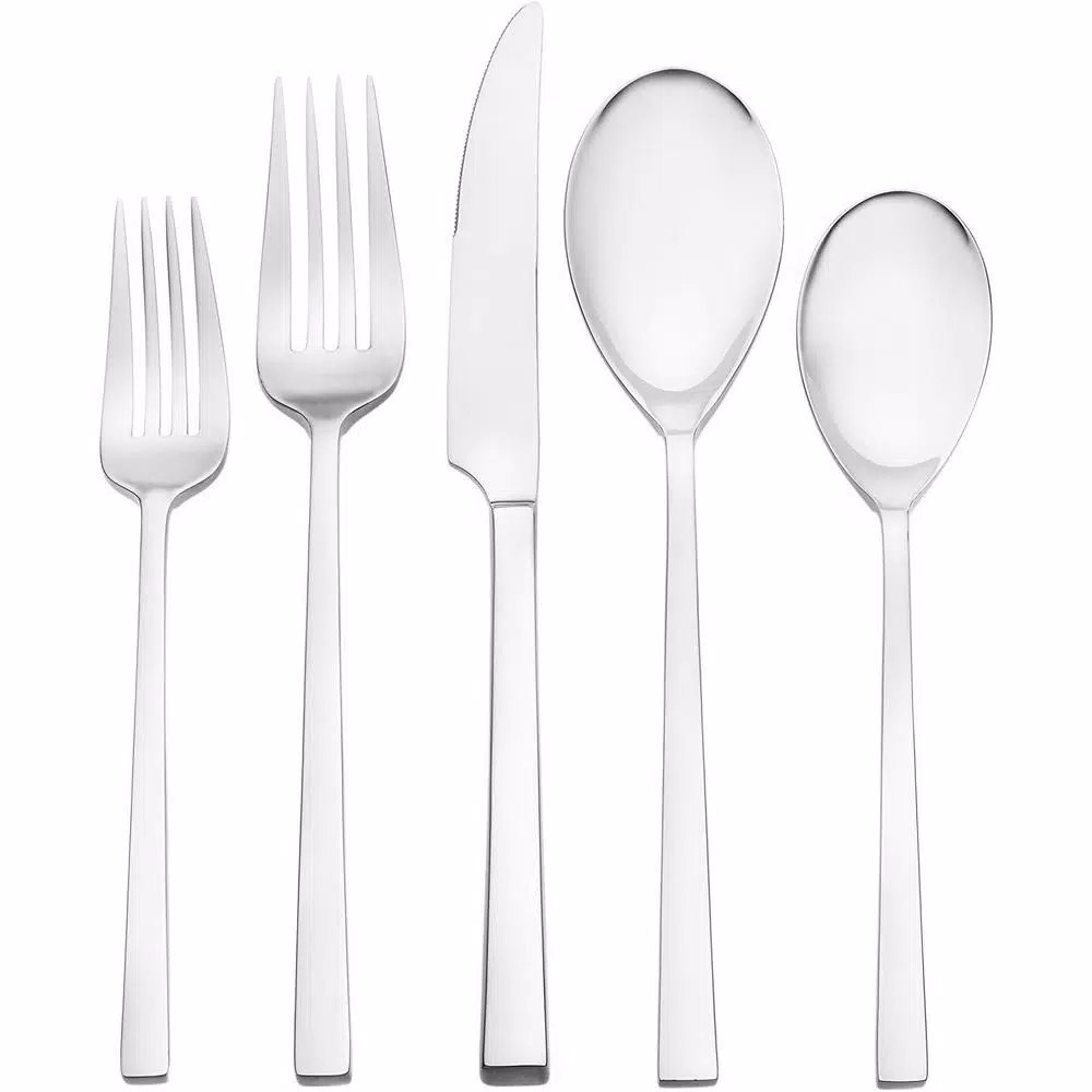 Oneida Dupree 45-Piece Silver 18/0 Stainless Steel Flatware Set (Service For 8)