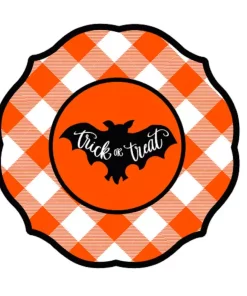 Disposable Tableware Sugar Plum Party Dinner Plate Boo Y’all (16-Piece)