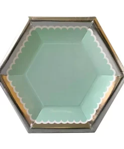 Disposable Tableware Sugar Plum Party Salad Plate Confection (16-Piece)