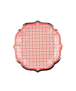 Disposable Tableware Sugar Plum Party Salad Plate Citrus (16-Piece)