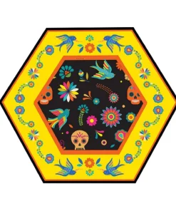 Disposable Tableware Sugar Plum Party Salad Plate Day Of Dead (16-Piece)