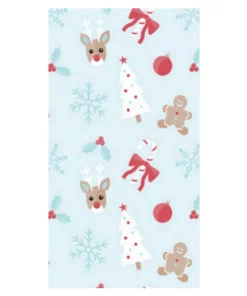 Disposable Tableware Sugar Plum Party 32-Piece Holly Jolly Assorted Disposable Paper Napkin