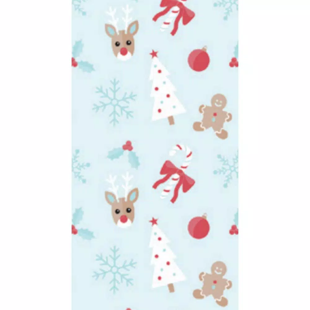 Disposable Tableware Sugar Plum Party 32-Piece Holly Jolly Assorted Disposable Paper Napkin - Image 2