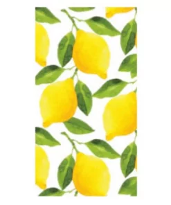 Disposable Tableware Sugar Plum Party 32-Piece Lemons Assorted Disposable Paper Napkin