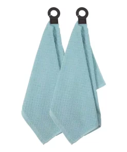 Table Linens & Kitchen Linens RITZ Hook And Hang Dew Woven Cotton Kitchen Towel (Set Of 2)