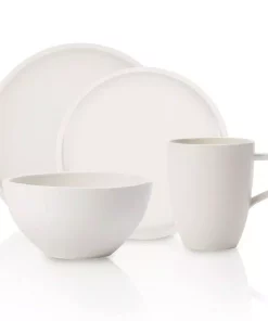 Villeroy & Boch Artesano 4-Piece Casual White Porcelain Dinnerware Set (Service For 1)