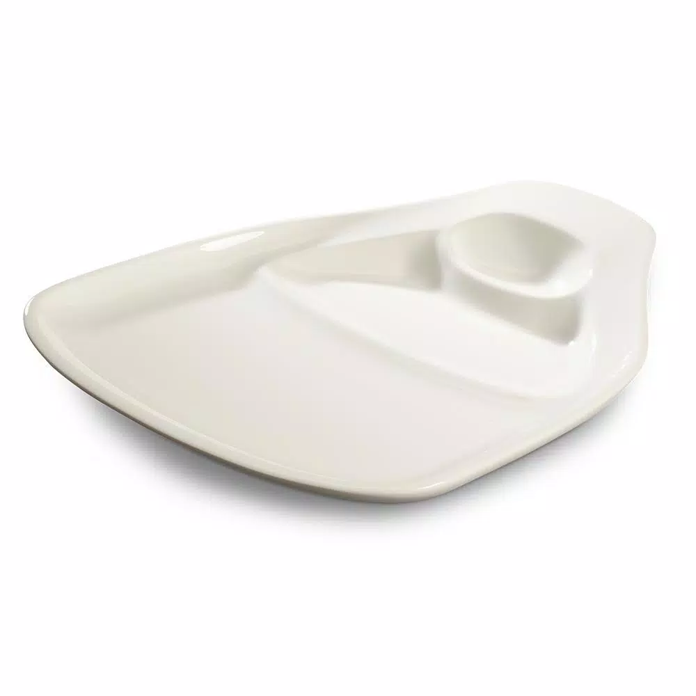 Dinnerware Villeroy & Boch BBQ Passion 2-Piece Casual White Porcelain Steak Plates (Service For 2) - Image 3