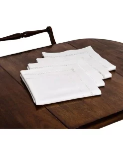 Table Linens & Kitchen Linens Xia Home Fashions 20 In. X 20 In. Handmade Double Hemstitch Easy Care Napkin In White (4-Set)